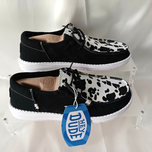 NWT ~ HEY DUDE WENDY BOHO WILD COW WOMEN'S CASUAL SHOES SNEAKERS SLIP ON SIZE 8 - Picture 2 of 7